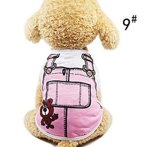Petite Paws Cotton Tee: Small Dog Clothes for Indoors/Summer with Soft Fabric